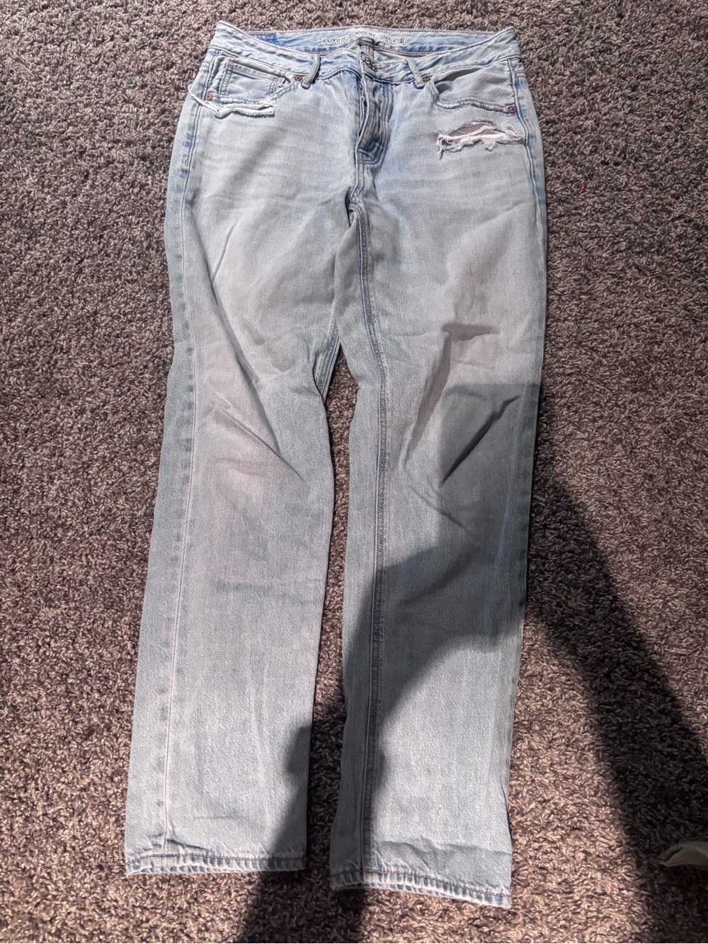 American Eagle Light Wash Women’s Straight Leg Jeans